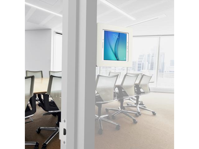 VidaMount White Enclosure and Fixed Permanent Glass Mount [Bundle] compatible with Samsung Galaxy Tab A 9.7