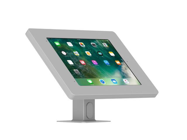 VidaMount Light Grey Home Button Covered Enclosure and Rotating & Tilting Desk/Table Mount [Bundle] compatible with iPad Pro 10.5' & Air 3rd Gen