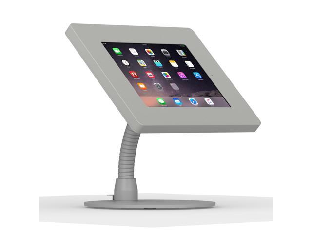 VidaMount Light Grey Home Button Covered Enclosure and Portable Flexible Stand [Bundle] compatible with iPad 2/3/4