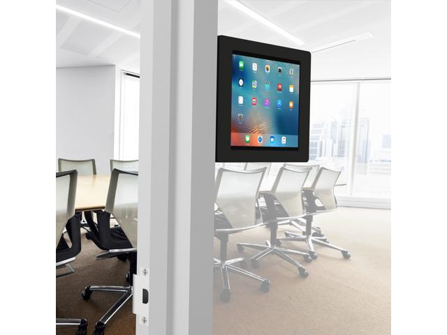 VidaMount Black Home Button Covered Enclosure and Tilting Removable Glass Mount [Bundle] compatible with iPad Pro 12.9' (1st/2nd Gen)