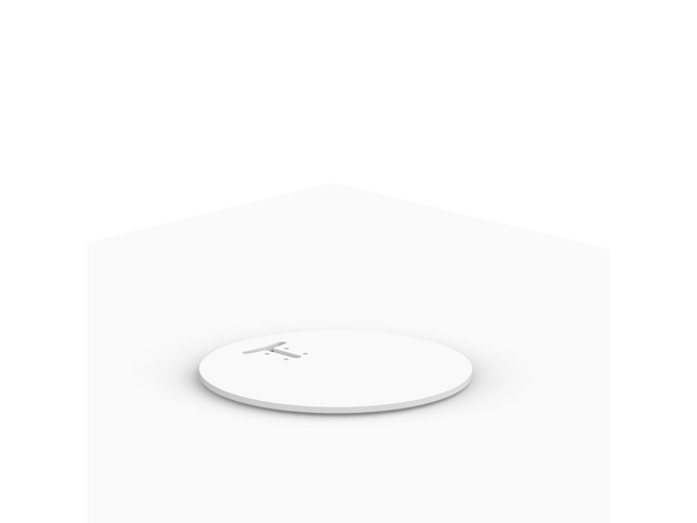 Round Base for Fixed or Flexible Surface VESA Mount - White