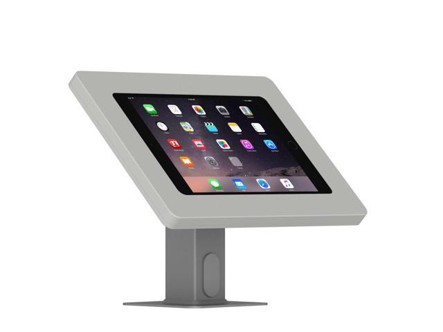 VidaMount Light Grey Enclosure and Rotating & Tilting Desk/Table Mount [Bundle] compatible with iPad Mini 1/2/3