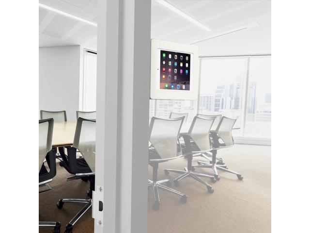 VidaMount White Enclosure and Tilting Removable Glass Mount [Bundle] compatible with iPad Mini 1/2/3