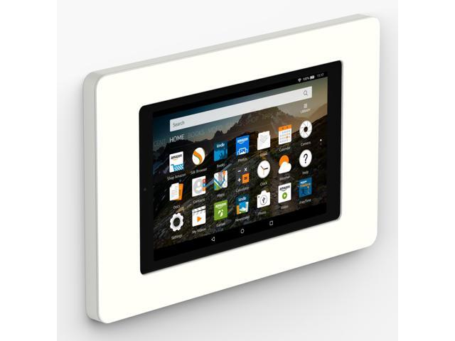 VidaMount On-Wall Tablet Mount - Amazon Fire HD8 7th / 8th Gen - White (2017-18)