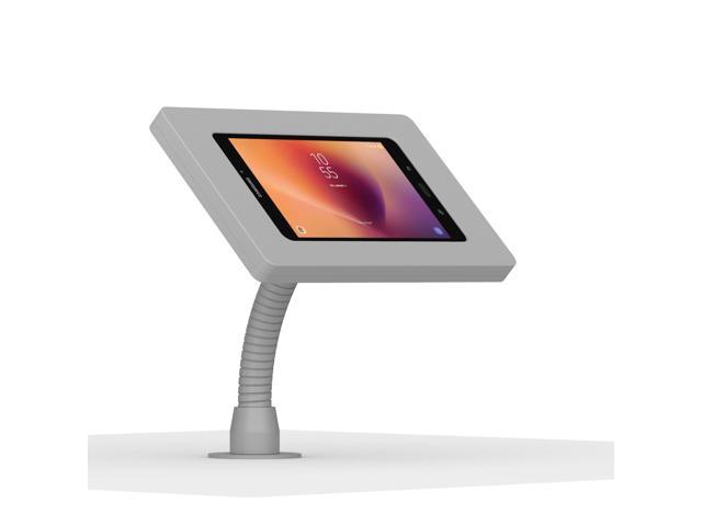 VidaMount Light Grey Enclosure and Flexible Desk/Wall Surface Mount [Bundle] compatible with Samsung Galaxy Tab A 8.0 (2017)