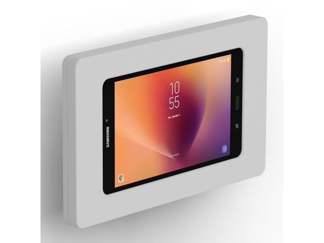 VidaMount Light Grey Enclosure and Tilting VESA Slim Wall Mount [Bundle] compatible with Samsung Galaxy Tab A 8.0 (2017)