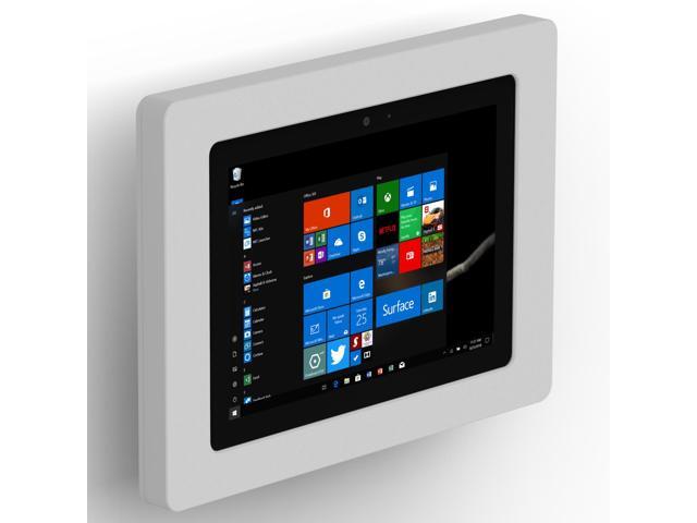 VidaMount Light Grey Enclosure and Tilting VESA Slim Wall Mount [Bundle] compatible with Surface Go, Go 2 & Go 3