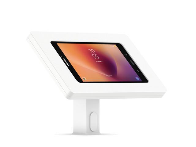 VidaMount White Enclosure and Rotating & Tilting Desk/Table Mount [Bundle] compatible with Samsung Galaxy Tab A 8.0 (2017)