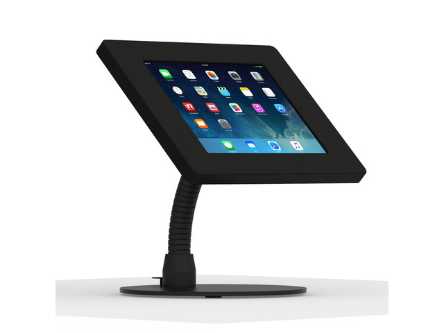 VidaMount Black Home Button Covered Enclosure and Portable Flexible Stand [Bundle] compatible with iPad 9.7 (5th / 6th Gen), Pro 9.7', Air 1/2