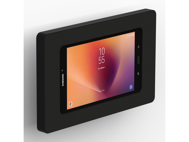 VidaMount Black Enclosure and Tilting VESA Slim Wall Mount [Bundle] compatible with Samsung Galaxy Tab A 8.0 (2017)