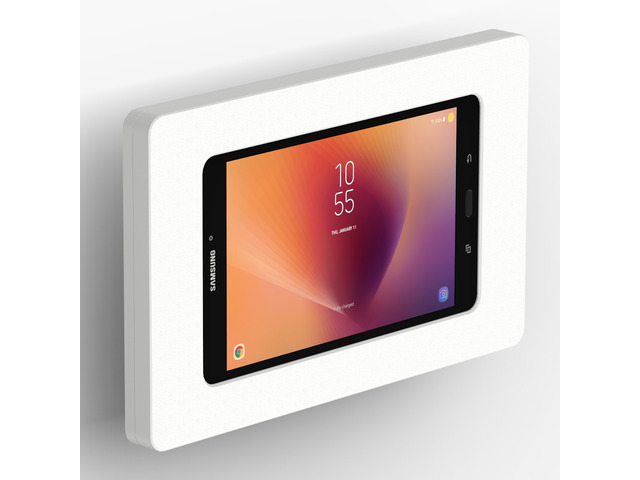 VidaMount White Enclosure and Tilting VESA Slim Wall Mount [Bundle] compatible with Samsung Galaxy Tab A 8.0 (2017)