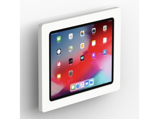 VidaMount White Exposed Rear Camera Enclosure and Tilting VESA Slim Wall Mount [Bundle] compatible with iPad Pro 12.9' (3rd Gen)