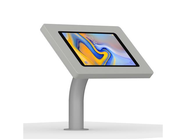 VidaMount Light Grey Enclosure and Fixed Neck Wall/Table Surface Mount [Bundle] compatible with Samsung Galaxy Tab A 10.5 (2018)