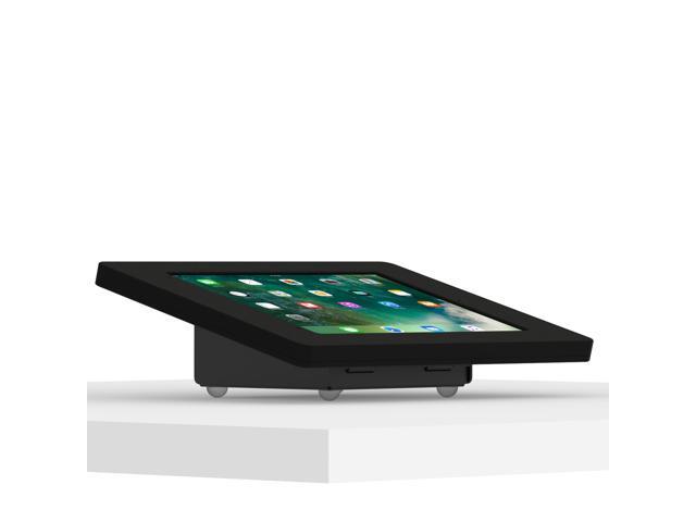 VidaMount Black Home Button Covered Enclosure and Fixed Tilted 15° Desk / Surface Mount [Bundle] compatible with iPad Pro 10.5' & Air 3rd Gen