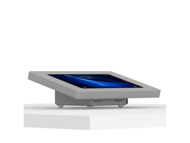 VidaMount Light Grey Enclosure and Fixed Tilted 15Â° Desk / Surface Mount [Bundle] compatible with Samsung Galaxy Tab A 10.1 (2016)