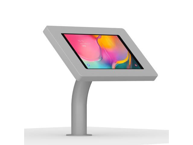 VidaMount Light Grey Enclosure and Fixed Neck Wall/Table Surface Mount [Bundle] compatible with Samsung Galaxy Tab A 10.1 (2019)