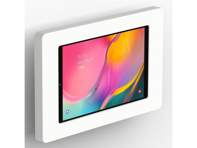VidaMount White Enclosure and Tilting VESA Slim Wall Mount [Bundle] compatible with Samsung Galaxy Tab A 10.1 (2019)