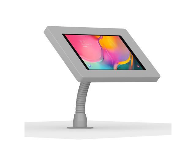 VidaMount Light Grey Enclosure and Flexible Desk/Wall Surface Mount [Bundle] compatible with Samsung Galaxy Tab A 10.1 (2019)