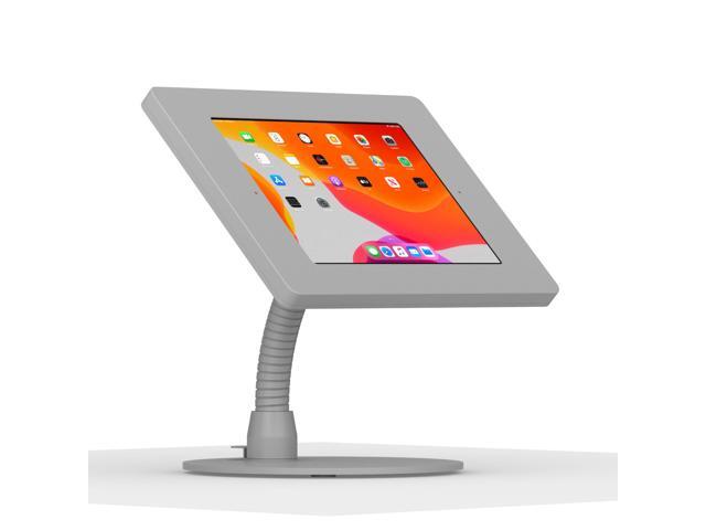 VidaMount Light Grey Covered Home Button Enclosure and Portable Flexible Stand [Bundle] compatible with iPad 10.2' (7th, 8th & 9th Gen)