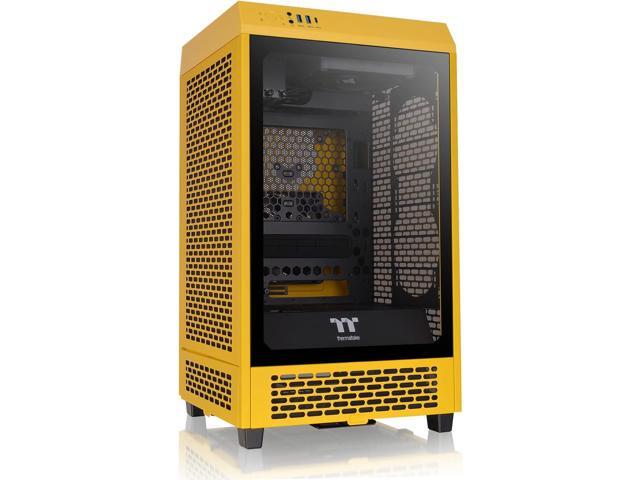 Thermaltake Tower 200 Mini-ITX Computer Case; 2x140mm Pre-Installed CT140 Fans; Supports GPU Length Up to 380mm; CA-1X9-00S4WN-00; Bumblebee; 3...