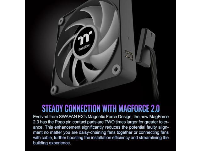 Thermaltake - CT 120 ARGB Sync 120mm Cooling Fan with Daisy-Chain Design (3-Pack) - Black - image 8