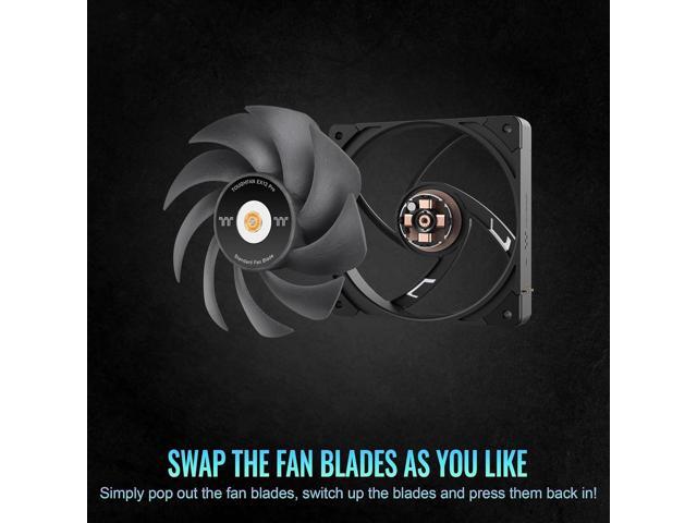 Thermaltake TOUGHFAN EX14 Pro PC Cooling Fan, Magnetic Connection, Swappable Fan Blade, PWM Controlled 500~2000 RPM, Air Flow 119.6 CFM, 140mm...