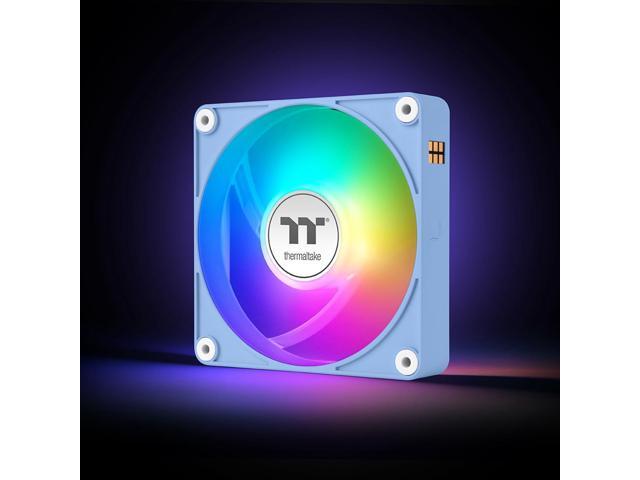 Thermaltake CT120 EX ARGB Reverse PC Cooling Fan HydrangeaBlue 3-Fan Pack, Magnetic Connection, 5V Motherboard Sync, 16.8 Million Colors 9...