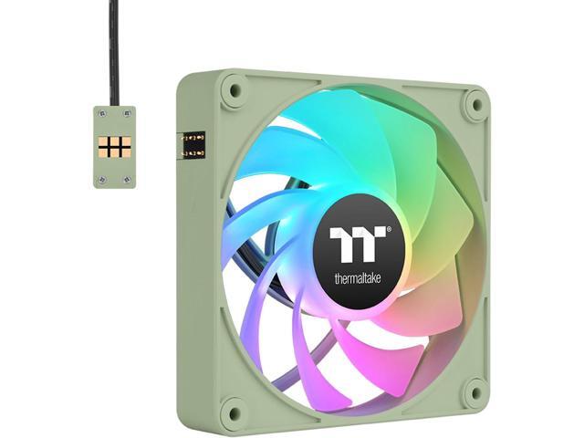 Thermaltake CT140 EX ARGB Reverse PC Cooling Fan Matcha Green 3-Fan Pack, Magnetic Connection, 5V Motherboard Sync, 16.8 Million Colors 9...