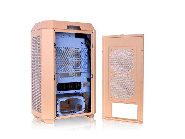 Thermaltake Tower 300 Summer Edition Peach Fuzz Micro-ATX Case; 2x140mm CT Fan Included; Supports Up to 420mm Radiator; Horizontal Display Capable;...