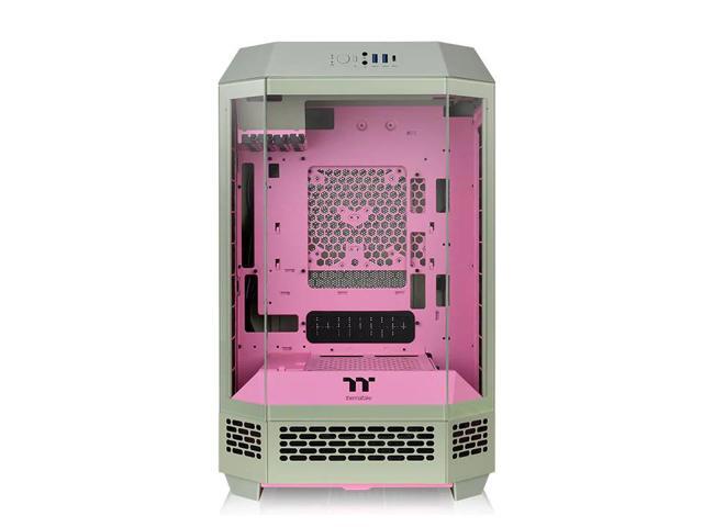 Thermaltake Tower 300 Summer Edition Matcha Plum Micro-ATX Case; 2x140mm CT Fan Included; Supports Up to 420mm Radiator; Horizontal Display...