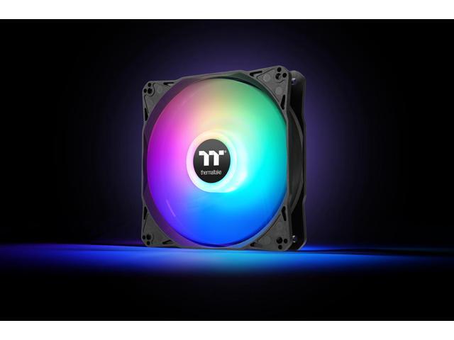Thermaltake - LE120 ARGB Sync 120mm PWM Computer Case Cooling Fan (3-Pack) - Black - image 3