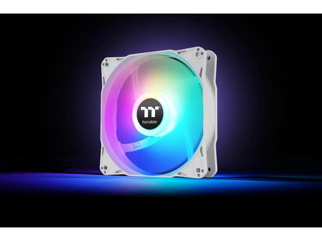 Thermaltake - LE120 ARGB Sync 120mm PWM Computer Case Cooling Fan (3-Pack) - Snow - image 3