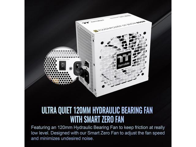 Thermaltake Toughpower GT 850W Snow ATX 3.1 Power Supply 80 Plus Gold Efficiency Smart Zero Fan Native 600W PCIe 5.1 Connector PS-TPT-0850FNFAGU-W