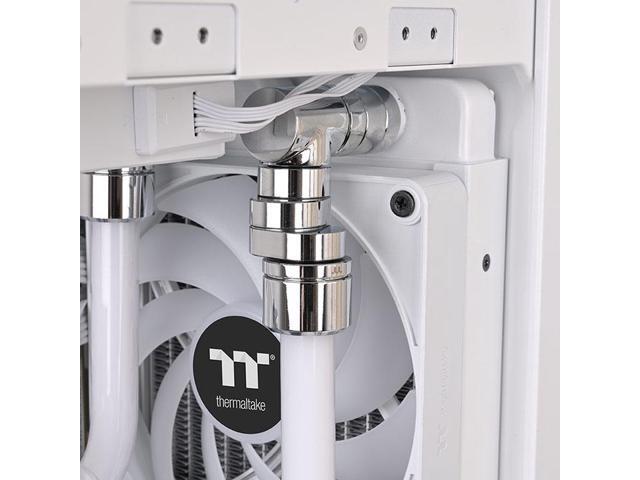 Thermaltake Pacific F-Pro 360° Degree Rotary Offset Chrome G 1/4 Thread DIY LCS Fitting CL-W437-CU00SL-A