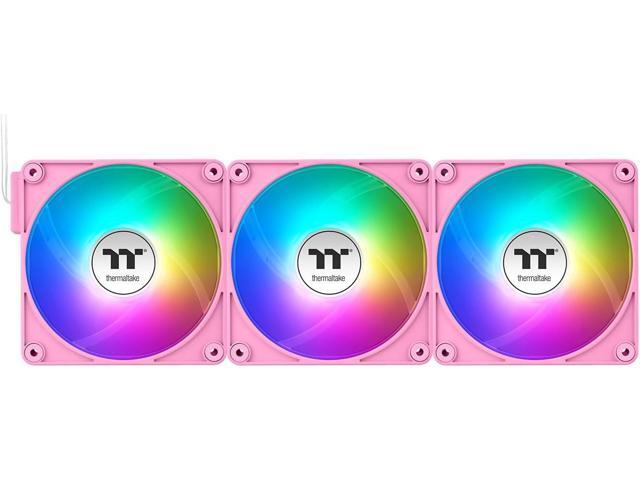 Thermaltake CT120 EX Reverse ARGB Sync PC Cooling Fan 3 Pack, 500~2000 RPM, 5V Mobo Sync, 16.8 Million Colors 9 LEDs, MagForce 2.0 Connectors,...