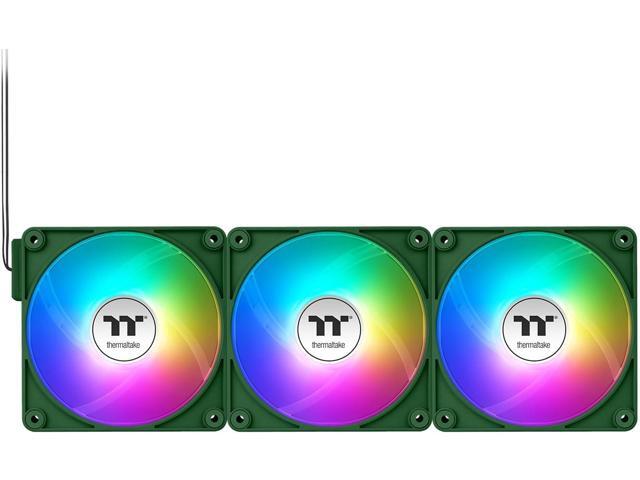 Thermaltake CT120 EX Reverse ARGB Sync PC Cooling Fan 3 Pack, 500~2000 RPM, 5V Mobo Sync, 16.8 Million Colors 9 LEDs, MagForce 2.0 Connectors,...