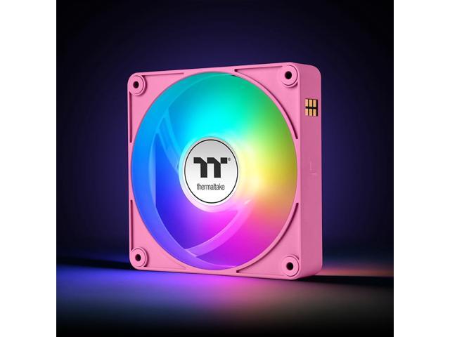 Thermaltake CT140 EX Reverse ARGB Sync PC Cooling Fan 3 Pack, 500~1800 RPM, 5V Mobo Sync, 16.8 Million Colors 9 LEDs, MagForce 2.0 Connectors,...