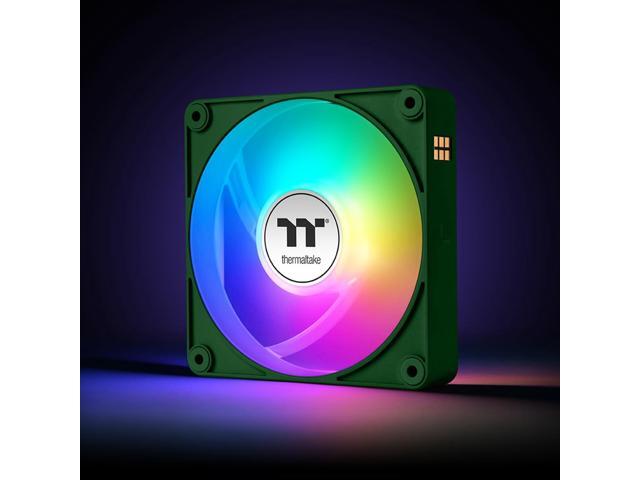 Thermaltake CT140 EX Reverse ARGB Sync PC Cooling Fan 3 Pack, 500~1800 RPM, 5V Mobo Sync, 16.8 Million Colors 9 LEDs, MagForce 2.0 Connectors,...