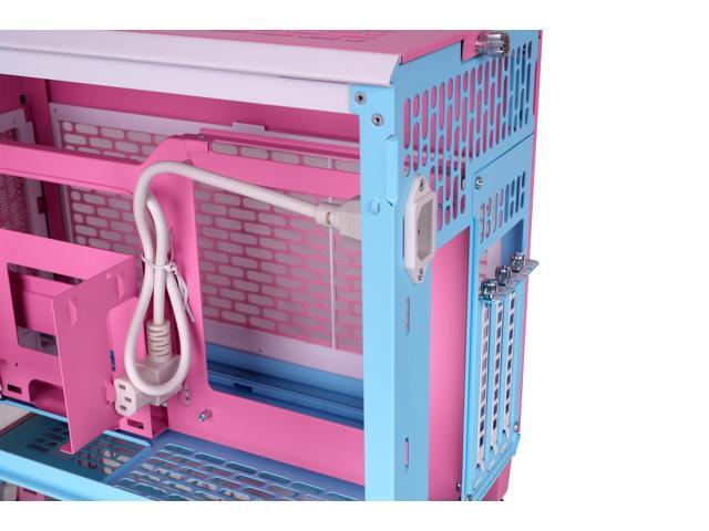 Thermaltake - TR100 SFF mITX Mini Tower PC Case with PCIe 4.0 Riser Cable Included - Bubble Pink - image 7