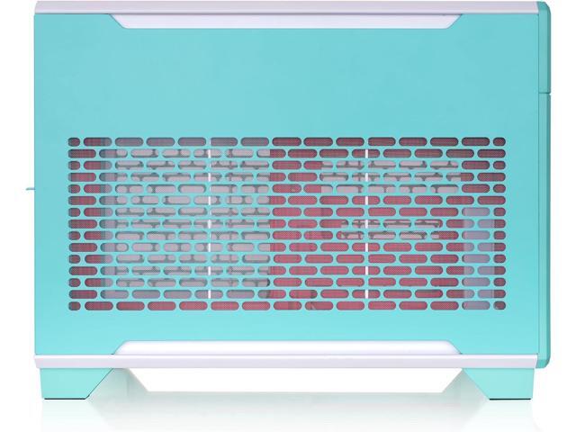 Thermaltake - TR100 SFF mITX Mini Tower PC Case with PCIe 4.0 Riser Cable Included - Mint Strawberry - image 6