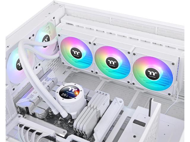 Thermaltake TH360 V2 Ultra EX ARGB AIO Cooler/Snow/Water Block 2.1' LCD/Fan 120 * 3/Magnetic Quick Connection/MB ARGB Sync Control/LCD Software...