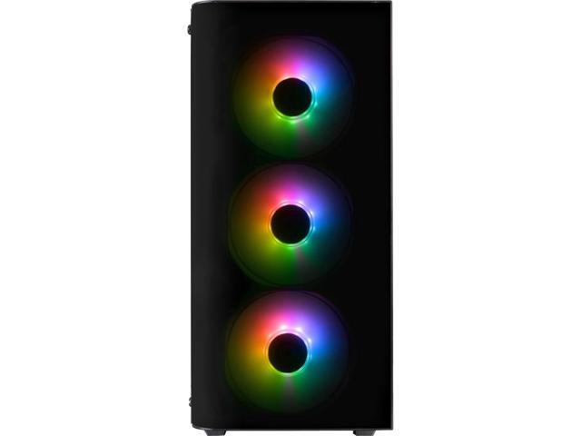 Thermaltake View 21 TG (Tempered Glass) RGB Plus PC-Case - Black, CA-1I3-00M1WN-05