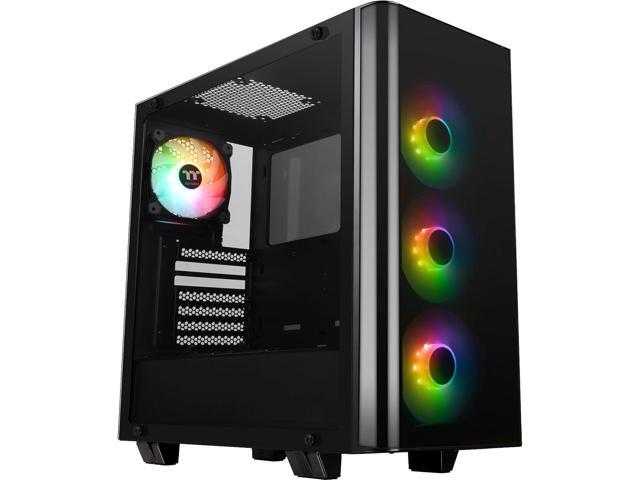 Thermaltake View 21 TG (Tempered Glass) RGB Plus PC-Case - Black, CA-1I3-00M1WN-05