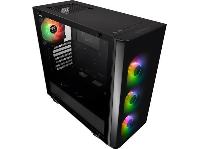 Thermaltake View 21 TG (Tempered Glass) RGB Plus PC-Case - Black, CA-1I3-00M1WN-05