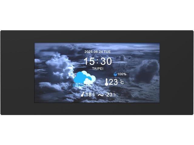 Thermaltake View 600 TG 6.0 Inch LCD Screen Panel Kit; LCD and Panel; 1480x720p; TTRGBPlus 3.0 Supported; Type-C to USB (9-Pin); Black;...