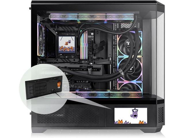 Thermaltake View 600 TG 6.0 Inch LCD Screen Panel Kit; LCD and Panel; 1480x720p; TTRGBPlus 3.0 Supported; Type-C to USB (9-Pin); Black;...