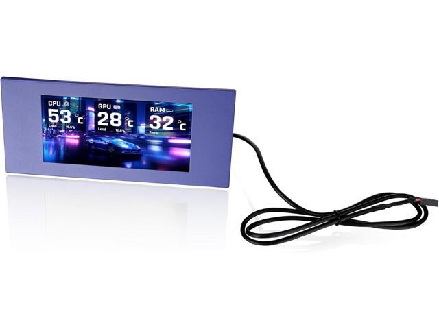 Thermaltake View 600 TG 6.0 Inch LCD Screen Panel Kit; LCD and Panel; 1480x720p; TTRGBPlus 3.0 Supported; Type-C to USB (9-Pin); Future Dusk;...