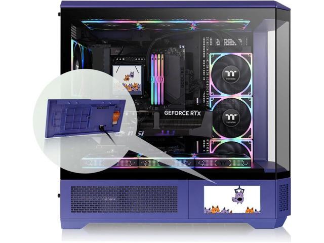 Thermaltake View 600 TG 6.0 Inch LCD Screen Panel Kit; LCD and Panel; 1480x720p; TTRGBPlus 3.0 Supported; Type-C to USB (9-Pin); Future Dusk;...