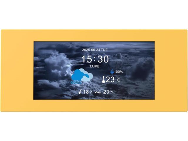 Thermaltake View 600 TG 6.0 Inch LCD Screen Panel Kit; LCD and Panel; 1480x720p; TTRGBPlus 3.0 Supported; Type-C to USB (9-Pin); Butter Caramel;...