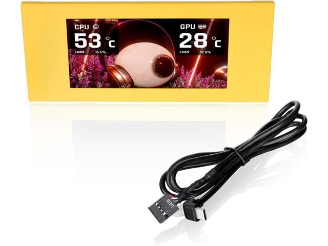 Thermaltake View 600 TG 6.0 Inch LCD Screen Panel Kit; LCD and Panel; 1480x720p; TTRGBPlus 3.0 Supported; Type-C to USB (9-Pin); Butter Caramel;...